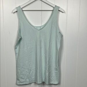 J. Jill Womens Perfect Reversible Tank XLT Sunlight Pullover Celadon Pretty NWT
